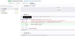 Test coverage displayed in GitLab