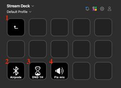'Shortcuts' folder in Stream Deck's application