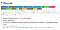 Virtualenv website