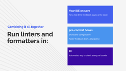 Three steps for a solid CI setup slide