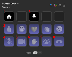 'Teams' profile in Stream Deck's application
