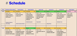 Schedule of EuroPython 2023