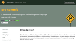 The pre-commit website