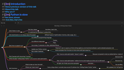 An example of a mind map created with Obsidian plugin