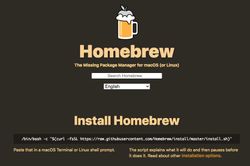 Homebrew website